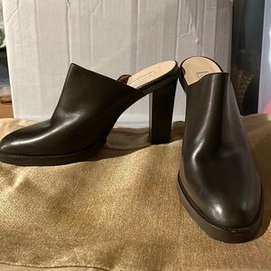 Michael Kors Dark Brown Leather Mule 8